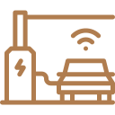Electronic vehicle charging spot