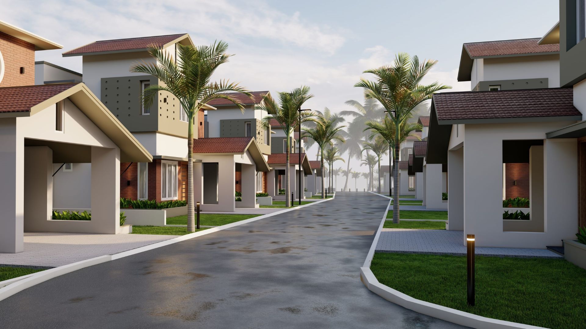 Community villas for families in Ottapalam