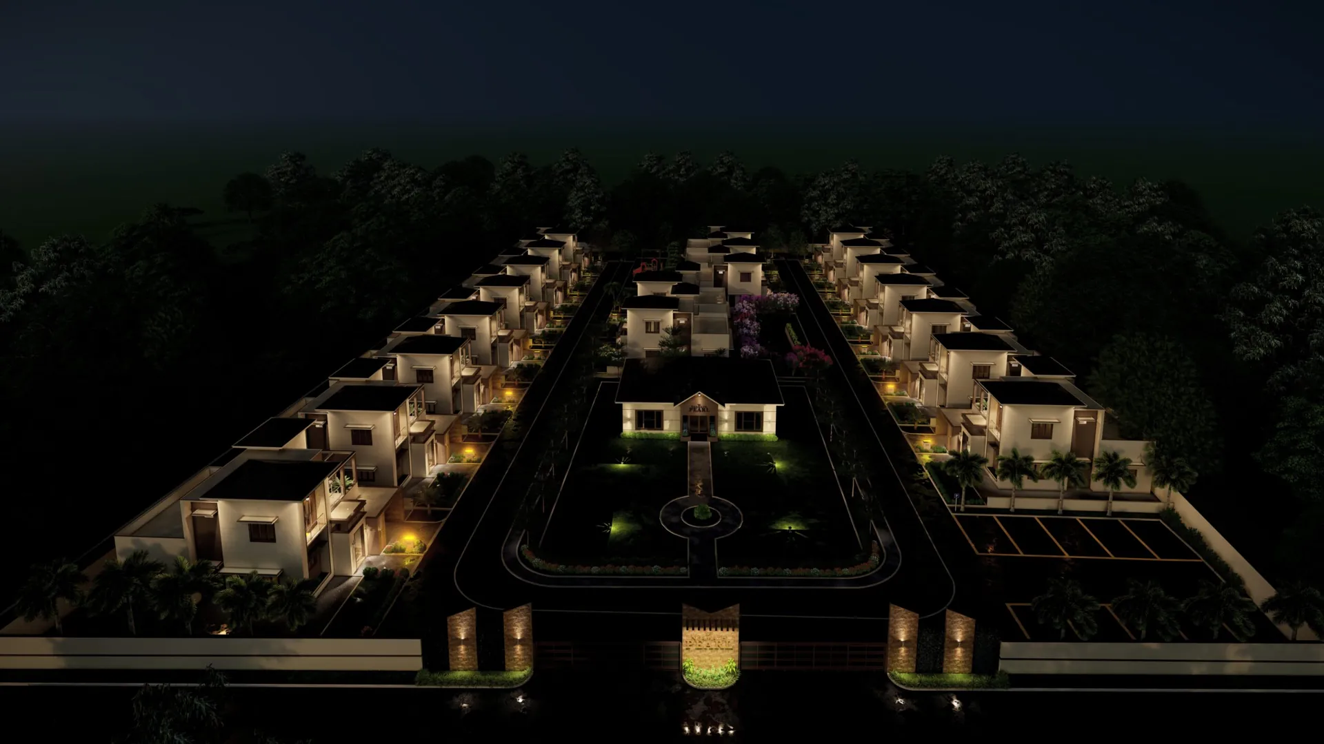 villas in gated community with amenities in Palakkad
