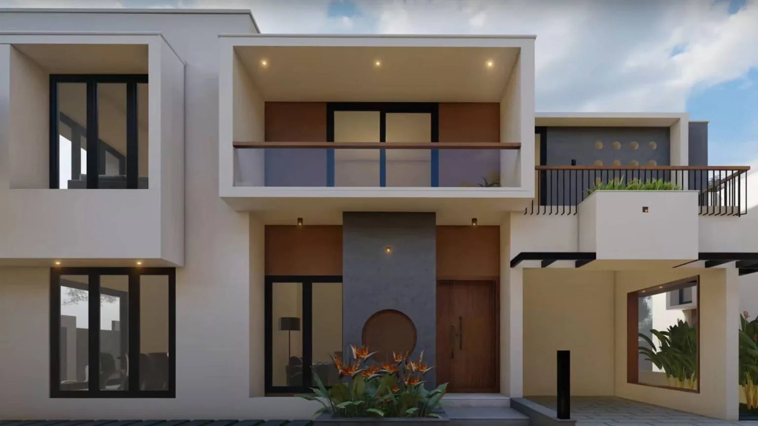 Modern and secure villas with amenities near Shoranur
